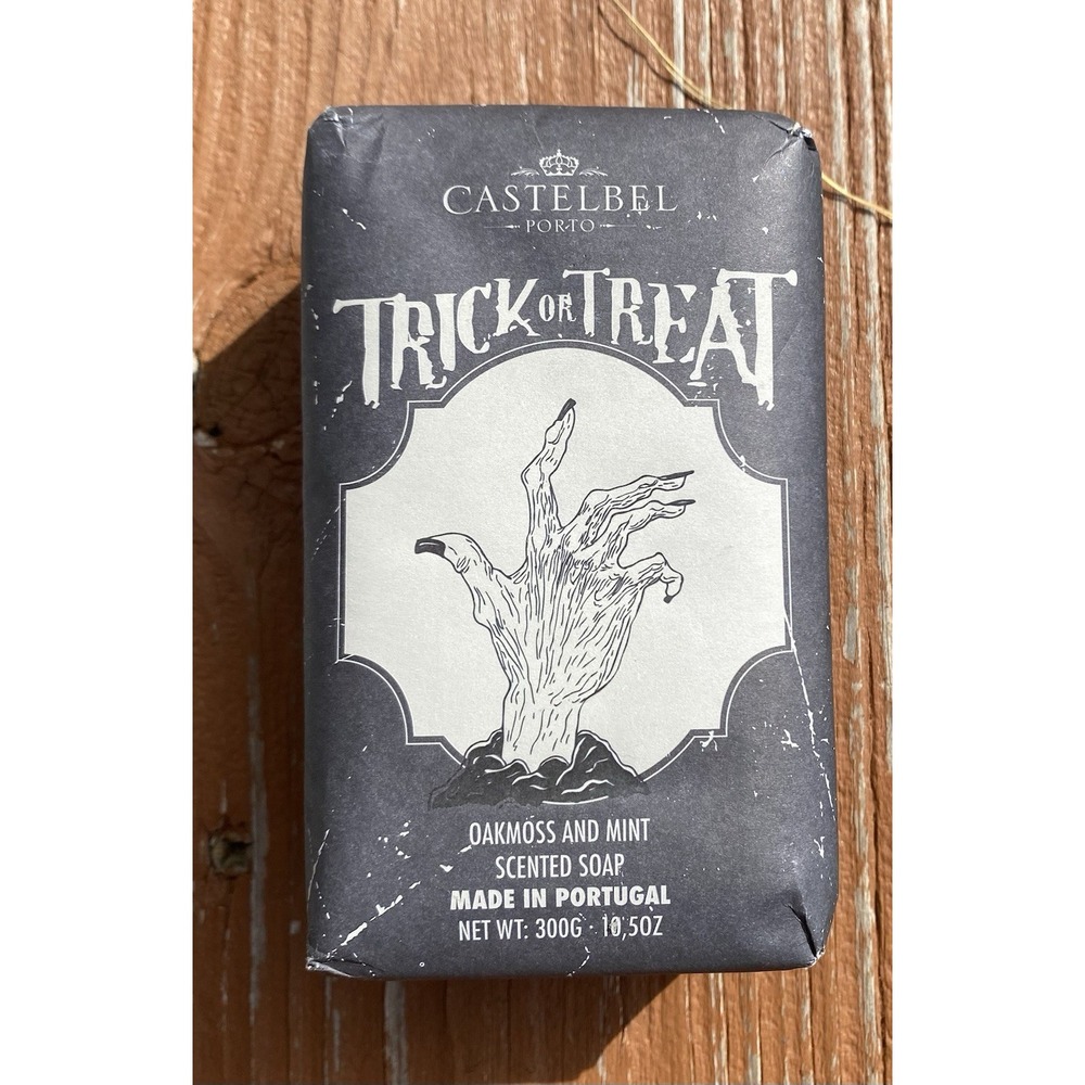 Castelbel Trick Or Treat Bar Soap Oakmoss Mint Goth Halloween Man Gift Unique